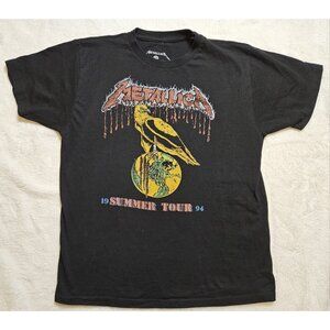 Metallica 1994 Summer Tour Black T-Shirt Large Mens Reprint 100% Cotton